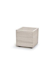 Kvetináč MADERA SQUARE ECO WOOD 38,5 cm, biela ECO, L