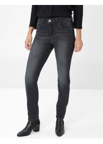 Brax Dames Style SHAKIRA USED DARK GREY, denim mediumgrijs,