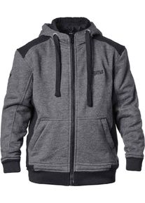 GMS-Moto Grizzly, sudadera con cremallera niños , color: Negro/Gris , tamaño: 128