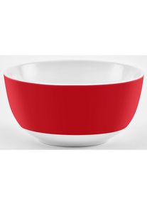 Van Well , Müslischale »Vario«, 6 tlg., aus Porzellan, spülmaschinen- und mikrowellengeeignet, Ø 14 cm , rot, weiß