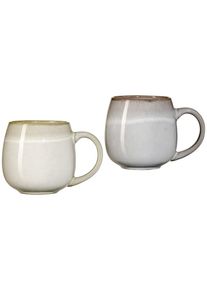 Ritzenhoff & Breker Ritzenhoff & Breker , Becher »Hygge«, (Set, 2 tlg.), 2-teilig, Reaktivglasur, jedes Stück ein Unikat, 475 ml , Grau