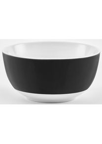 Van Well , Müslischale »Vario«, 6 tlg., aus Porzellan, spülmaschinen- und mikrowellengeeignet, Ø 14 cm , schwarz, weiß