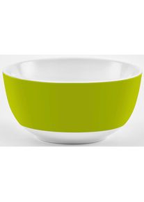 Van Well , Müslischale »Vario«, 6 tlg., aus Porzellan, spülmaschinen- und mikrowellengeeignet, Ø 14 cm , grün, weiß