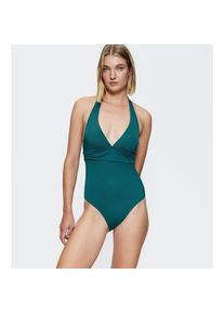 Triumph , Badeanzug »Summer Mix & Match« Neckholder zum Binden, tiefer V-Ausschnitt , MYSTIC SEA , Cup C , 46 -Cup C , 46 , Gepolsterter Badeanzug...