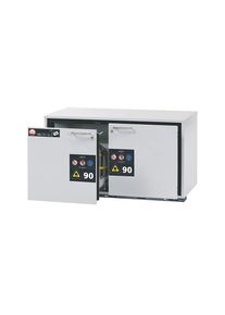 ASECOS Armario inferior resistente al fuego de tipo 90 para sustancias peligrosas, H x A 600 x 1102 mm, 2 cajones