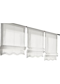 HEINE HOME unisex vouwgordijn wit Maat 130 x 45 cm