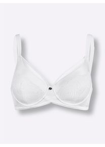 wäschepur Damen Schalen-BH mit Bügel in weiß ,Größe 85A, Witt, 85% Polyamid, 15% Elasthan