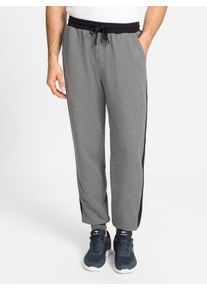 Herren Freizeithose mit B&uuml;ndchen am Saum in grau-meliert ,Gr&ouml;&szlig;e 48/50, Witt, 50% Baumwolle, 50% Polyester