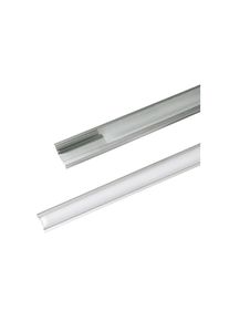 AL profil AR1 nový 24,7x7mm pre LED pásiky, k zapustenie, vrátane plexi 2m