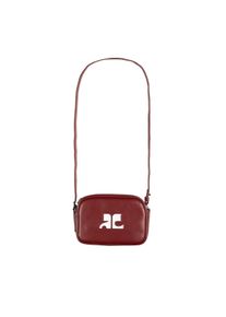 Courr&egrave;ges Courreges Reedition Leather Camera Bag, Dark Red