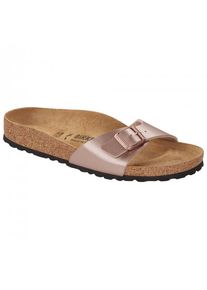 Birkenstock Womens Madrid BF Metallic Sandalen Dames (35 - Narrow |bruin/beige)