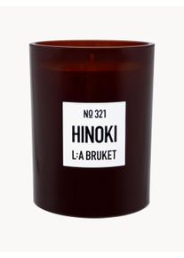 L:A BRUKET Świeca zapachowa Hinoki (cytrusy, czarny pieprz) Brązowy Szkło Ø 8 x W 11 cm