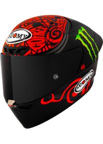 Suomy Suomy S1-XR GP Pecco Bagnaia Monster Replica 2024, kask pe , kolor: Matowy Czarny/Czerwony/Zielony , rozmiar: M