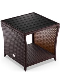 Casaria Polyrotan Bijzettafel Vedis Bruin 45x45x40cm
