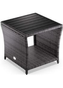 Casaria Polyrotan Bijzettafel Vedis Grijs 45x45x40cm