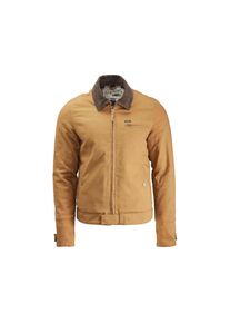 Rokker Canvas Jacket Motorrad-Textiljacke (Tabakbraun)