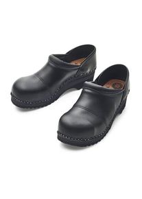 Troentorp Clogs Garten-Holzschuh mit Schutzkappe Schwarz 37