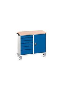 Bott Worktable with Drawers and Cupboard, 1.05m x 600mm x 980mm, 75kg - 16927124.11
