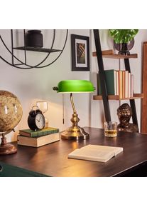 hofstein Lampe de banquier Havsta Vieux laiton, 1 lumière