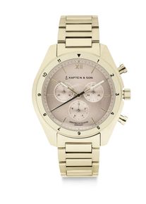 Kapten & Son Kapten & Son Ceas analogic 'Rise Small Light Gold Cream Steel' Femei auriu, Mărimea One Size