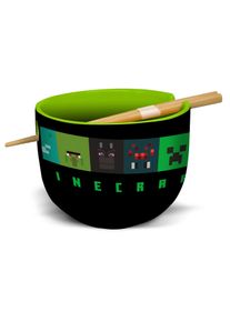 Minecraft - Creeper Ramen Schale mit Ess-Stäbchen