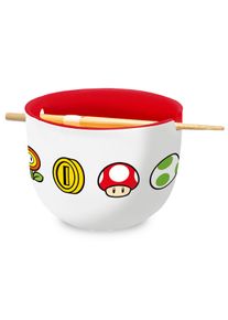 Super Mario - Symbols Ramen Schale mit Ess-Stäbchen