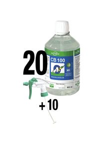 Bio-Circle Limpiador industrial CB 100, UE 20 botellas de 0,5 l, 10 pulverizadores, disuelve la grasa