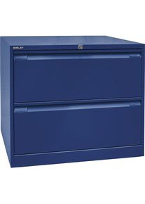 Bisley Hangmappenkast, 2-baans, 2 laden, A4, oxfordblauw