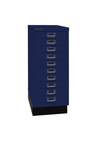 Bisley MultiDrawer 29 serie, met sokkel, A4, 10 laden, oxfordblauw