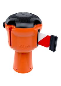 Skipper Bandafzetting voor verkeerskegels, uittreklengte max. 9000 mm, rood/wit
