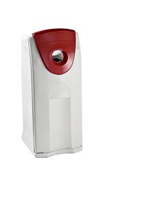 Afvalbak voor kringloopmateriaal Maxi Envirobin, inhoud 140 l, deksel met inwerpopening, opzetelement rood