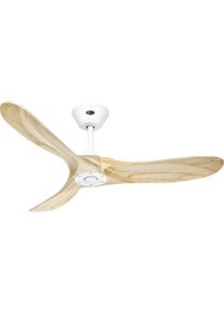 Plafondventilator ECO GENUINO, propellerblad-Ø 1220 mm, naturel / matwit