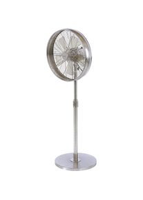 Designventilator staand model, h x b x d = 1500 x 460 x 410 mm, chroom