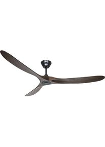 Plafondventilator ECO GENUINO, propellerblad-Ø 1800 mm, noten / matzwart
