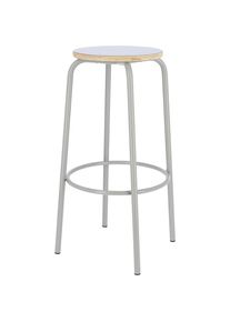 Barkruk PARIS, zithoogte 750 mm, taupe