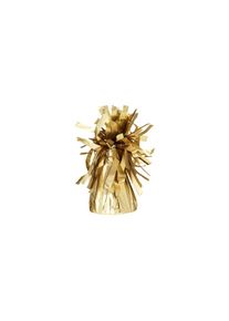 partydeco 4 foiled balloon weights luxury gold 7cm