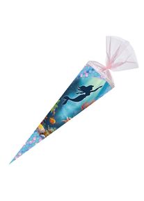 Schult&uuml;te Meerjungfrau rund mit Organzaverschluss Special Glitzer 70cm