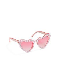 partydeco Occhiali da sole a forma di cuore rosa (2er Multipack)