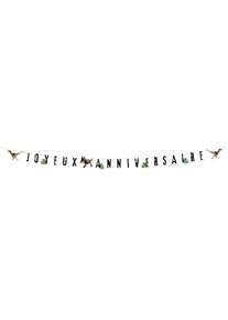 Guirlande de lettres en carton T-Rex 'Joyeux Anniversaire' (250 cm)