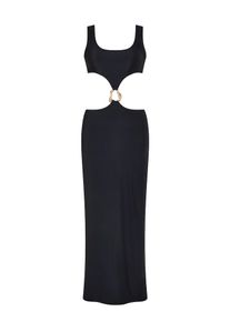Moda Minx Strandkleid Damen schwarz Größe 36/38 Unifarben