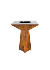 OutInFire Braciere da giardino, Barbecue con copertura protettiva - G1 Basic corten