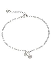 Firetti Fusskette »Schmuck Geschenk Körperschmuck Maritim Seestern+Muschel Ankerkette«
