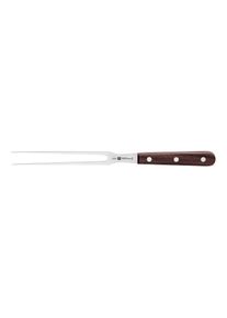 Zwilling TWIN Gourmet Wood Fourchette à viande 18 cm, Acier formule spéciale