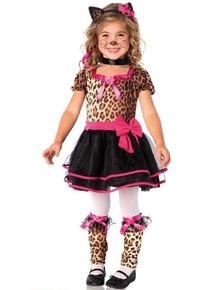Simpatico costume da gattina leopardo