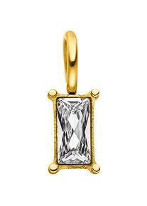 PURELEI , Kettenanhänger »Schmuck Geschenk Stone Halsschmuck Anhänger Halskette, 2116-Charm«, mit Zirkonia (synth.) , gelbgoldfarben-kristallweiß +...