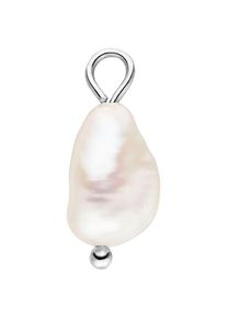 PURELEI , Kettenanhänger »Schmuck Geschenk Pearl Halsschmuck Anhänger Halskette, 2043-Charm«, mit Muschelperle , edelstahlfarben-weiß , Perlenanhänger