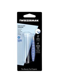 Tweezerman , Pinzette »Pinzette, Lisbon Sea«, Schräge Mini Pinzette , blue , Entfernt Augenbrauenhaare schnell und ohne Aufwand.