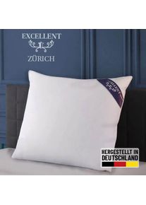 EXCELLENT , 3-Kammer-Kopfkissen »Zürich, in 40x80 und 80x80 und weitere Größen«, Füllung: weiße neue Daunen und Federn, Klasse I, Bezug: feiner...