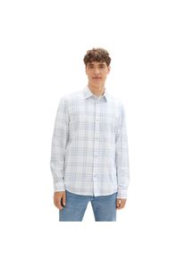 Tom Tailor Denim , Karohemd, mit Karo Muster , white blue check , N-Gr , M -N-Gr , M , Kariertes Hemd von Tom Tailor Denim