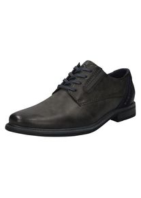 Bugatti , Schnürschuh, Anzugschuh, Business Schnürschuh mit modischem Fersen-Flag , grau , 45 , 45 , Klassischer Bugatti Schnürschuh mit...